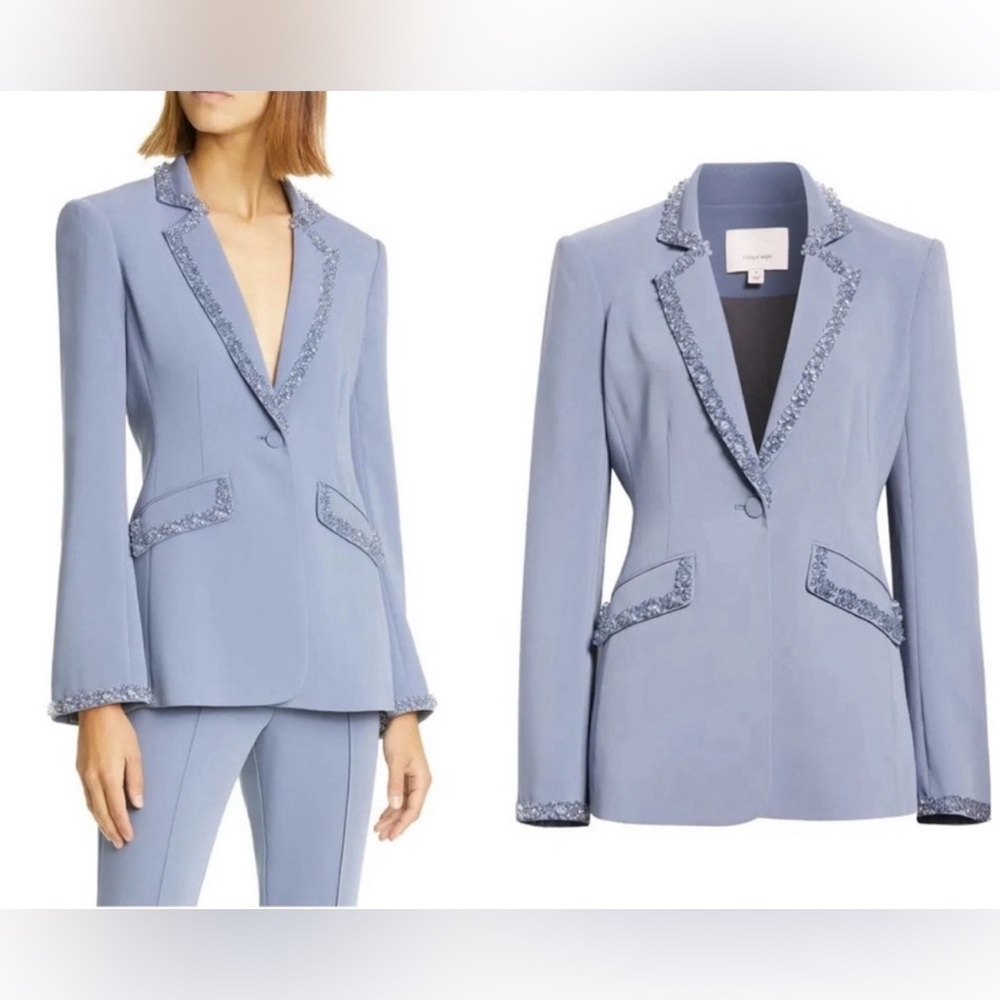 CINQ À SEPT Kayden Bead Detail Blazer Women’s Size 6 New